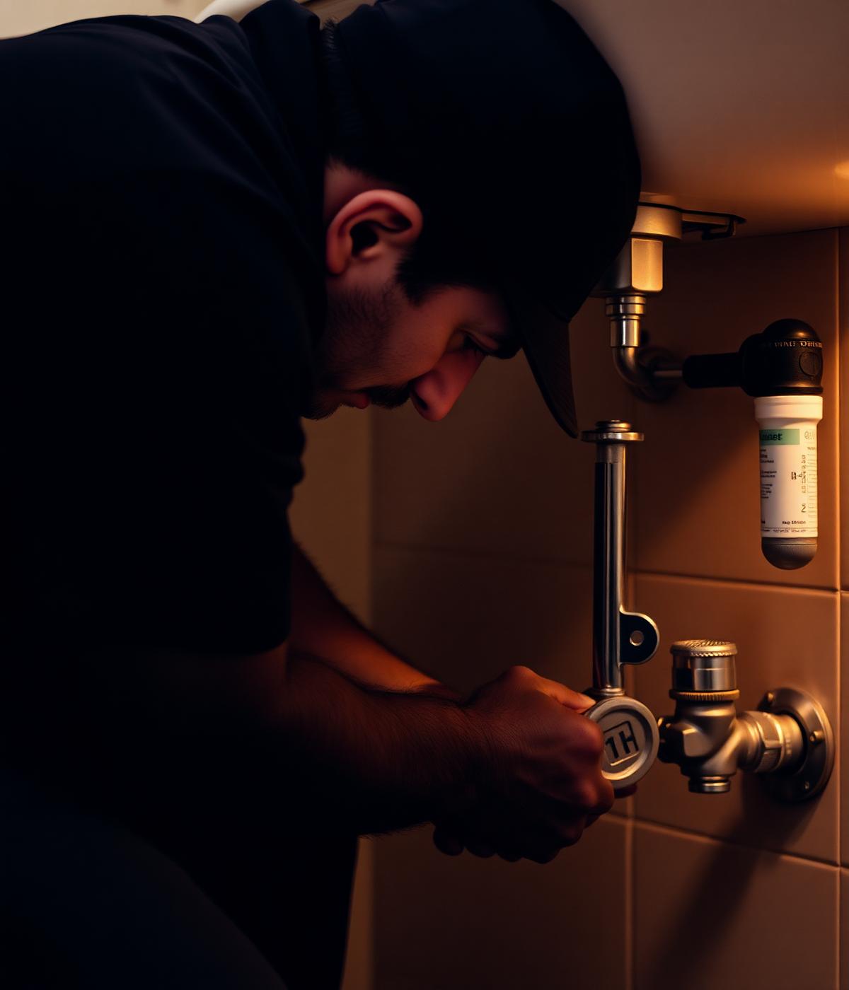 Royal Plumbers technician at work